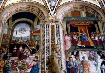 Amazing frescos in Lazio Italy