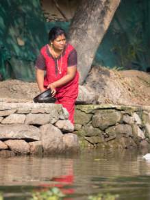 Daily life at Kerala Backwaters India