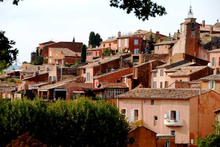 Walk in the old town of Roussillon France