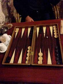 Relaxing game of backgammon in Mardin south eastern Turkey