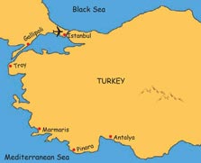 Turkey walking itinerary