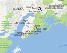 Alaska walking itinerary