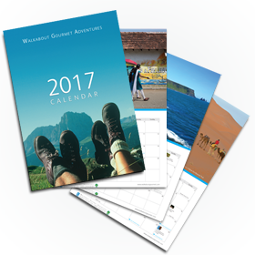 2017 wall travel calendar