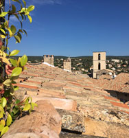 View from the roof terrace Forcalquier