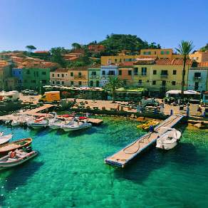 Port of Giglio Island Tuscany Italy
