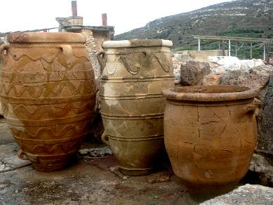 Pottery in Knossos Heraklion Crete Greece