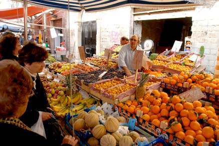 Fruit Market in Siracusa Sicily
