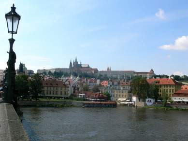 The view from Charles Bridge in Prague
