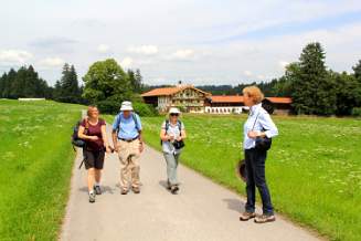 Departing from the Wiedenhof in Upper Bavaria