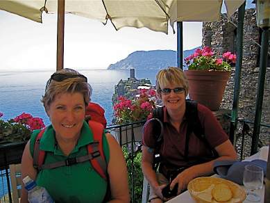 Lunch time on the Cinque Terre Italy