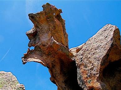 Eroded Piana granite rocks Corsica France