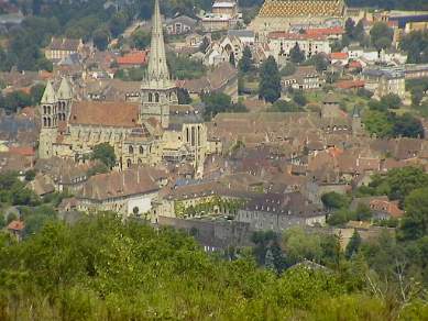 Burgundy town in France