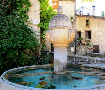 Fountain in Vaison la Romaine Drome France