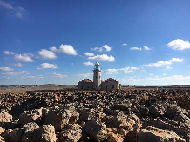 Lighthouse at Punta Nati Menorca Spain