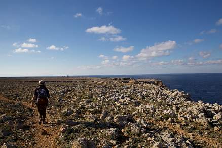 Walking the northern section of the Cami de Cavalls Menorca Spain