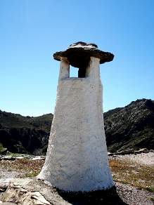 Chimneys in Capillera Alpujarras Andalusia