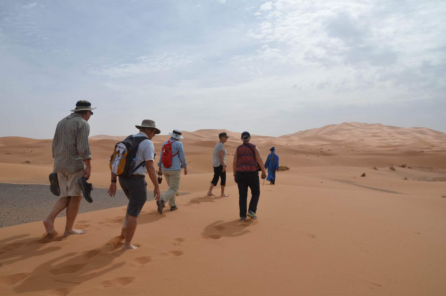 Walking in the desert Merzouga Morocco.jpg