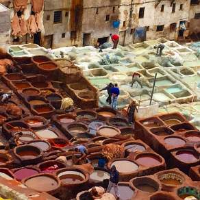 Tannerie of Fes in Morocco