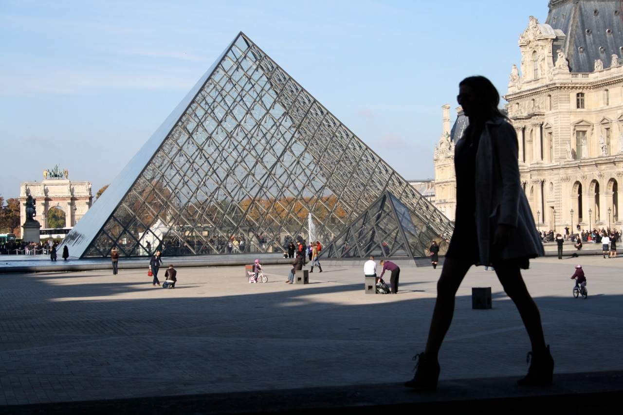 Walking around Louvre Pyramid.jpg
