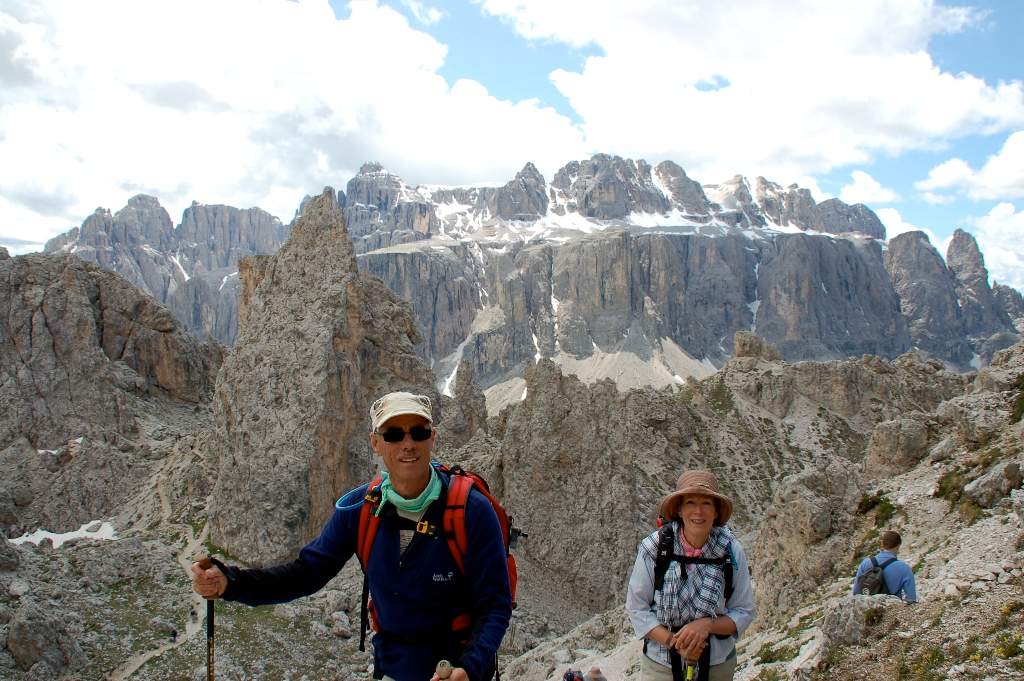 Walking in the Dolomites with Sella Group Italy.JPG