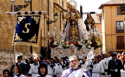 Easter procession in Leon Spain