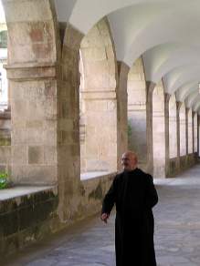 Monk at Samos Monastery Lugo Spain