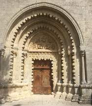 Door of the monastery of Ganagobie