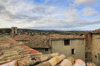 Rooftop views over Forcalquier