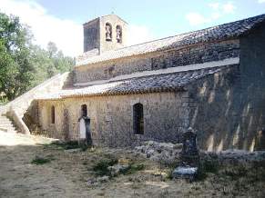 Ancient church at Vaugines