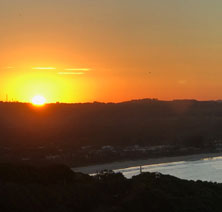 Byron bay sunset