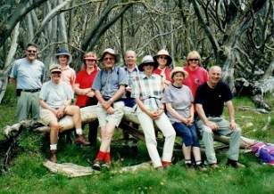 Happy Walkabout Walkers at Dinner Plain Victoria High Country 1997