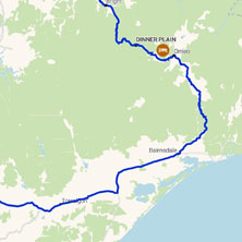 Victoria's High Country Walking map