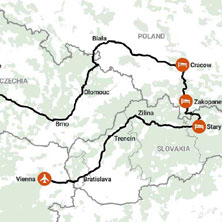 Eastern Europe walking itinerary