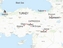 Turkey walking itinerary