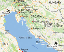 Croatia walking itinerary