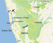 Map of South India