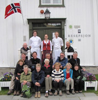 The group and restaurant team at Kongsvold Hotel, Norway