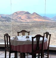 El Diablo Restaurant on top of a Vulcano Lanzarote Spain