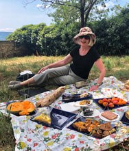 Picnic at the Citadel Forcalquier Provence