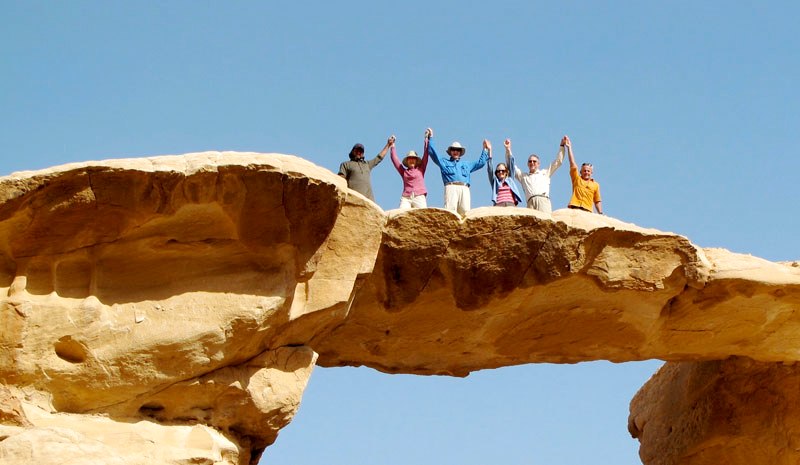 Natural Arch in the Wadi Rum Jordan
