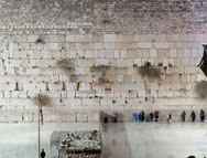 The wailing wall in Jerusaelm