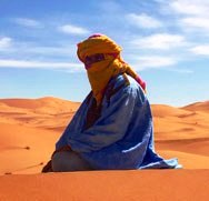 Tuareg guide in Sahara, Morocco
