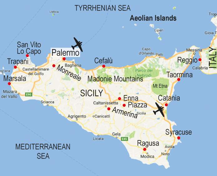 Walk Map Sicily 