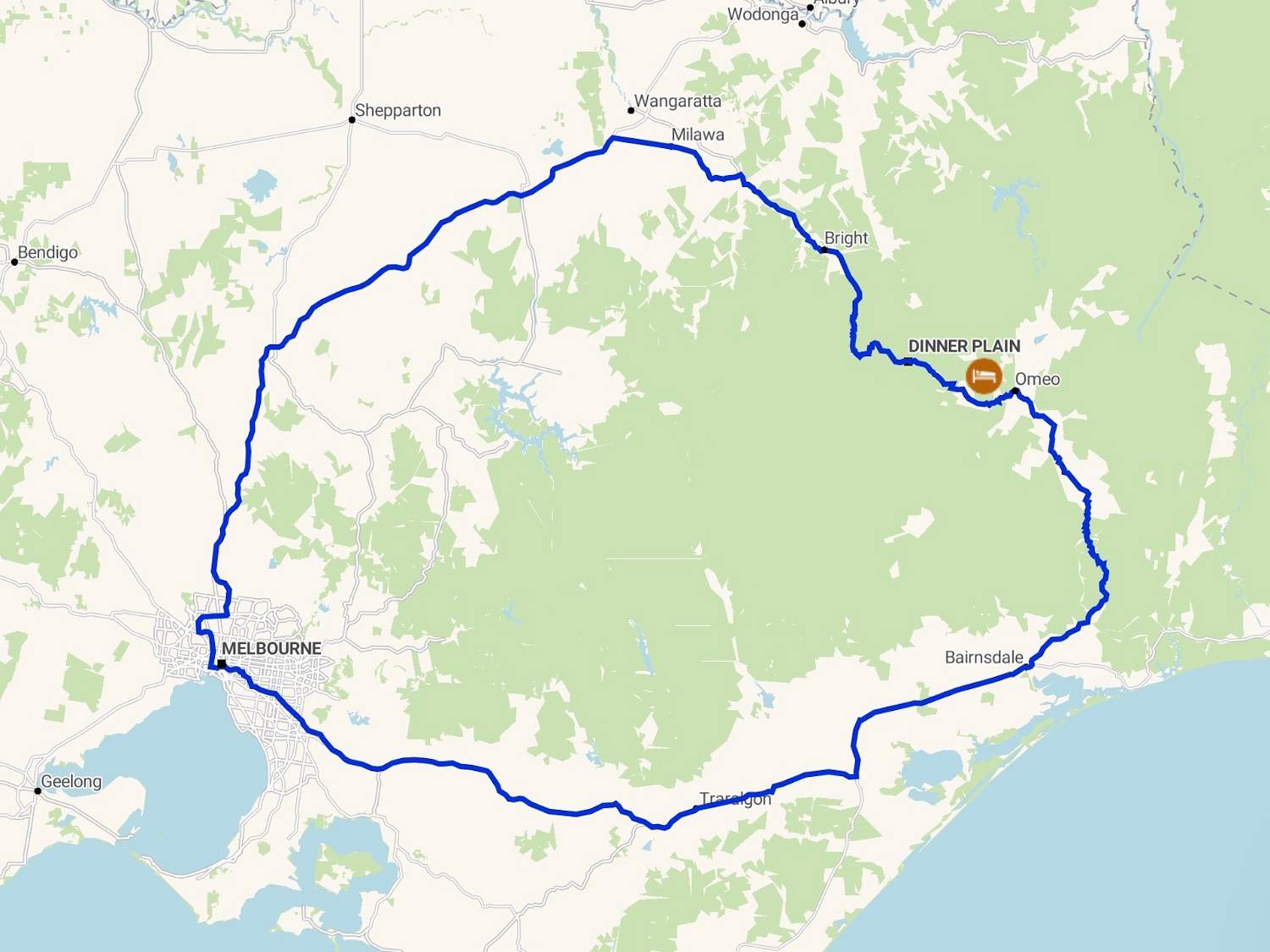 Walking Map Victoria 
