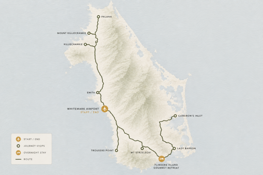 flinders island map
