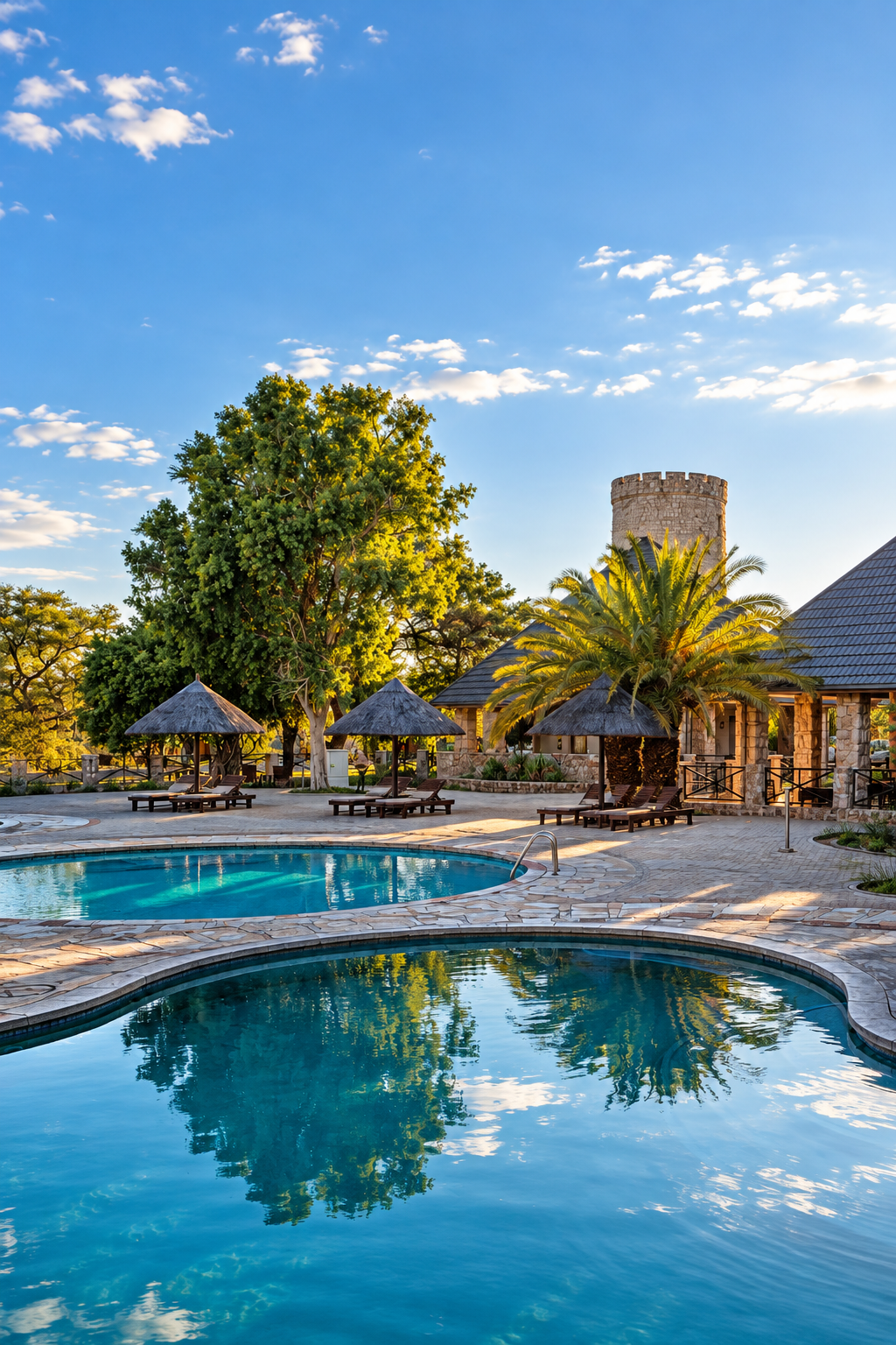 Okaukuejo Waterhole Chalets