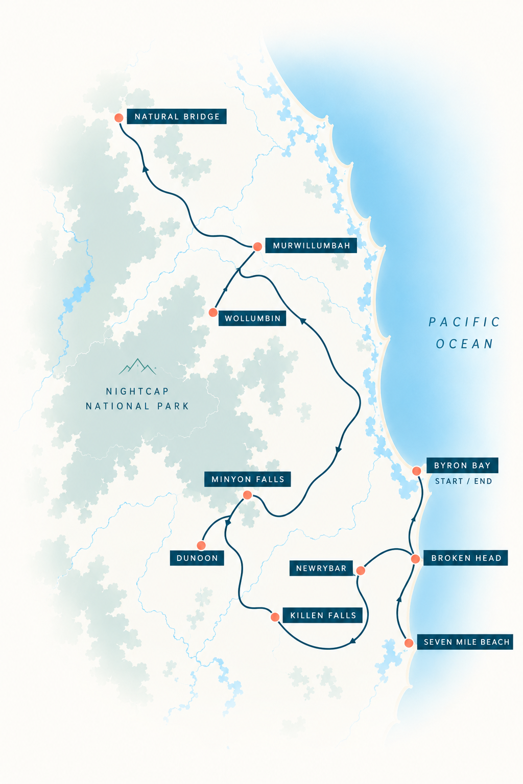 byron bay map 1