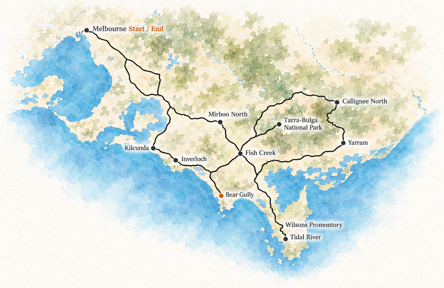 wilsons prom map
